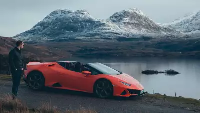 Lamborghini Huracan EVO Spyder on Scotland's North Coast 500 Photographed by Michael Shelford