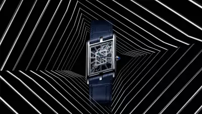 Cartier Priv&eacute; Tank Asym&eacute;trique Skeleton watch