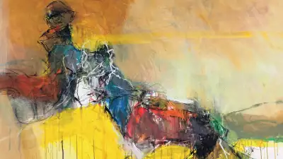 A crop of one of Adel Dauood's dramatic art works.