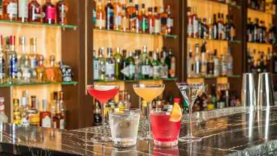 Drinks at Amaro bar in Kensington