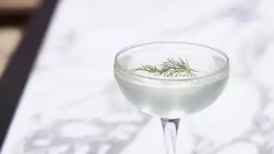 A cocktail at Dishoom