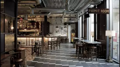 The bar at Dishoom Shoreditch