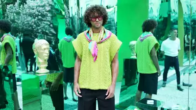 MILAN, ITALY - JUNE 18: Dominic Calvert-Lewin is seen on the front row at the Versace fashion show during the Milan Fashion Week S/S 2023 on June 18, 2022 in Milan, Italy. (Photo by Jacopo Raule/Getty Images)