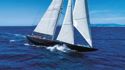 Rainbow J-Class sailing yacht