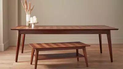 Mid-century Modern Parquet 8 Seater Dining Table, &pound;699