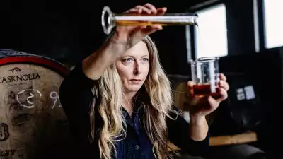 Louise McGuane of JJ Corry crafting the bespoke Tomoka malt,