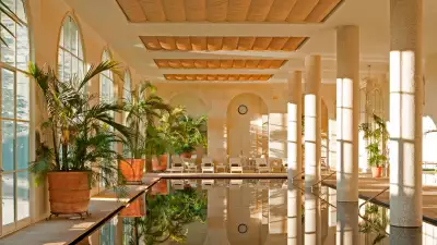 The Spa at Finca Cortesin is a beautiful outside-inside space