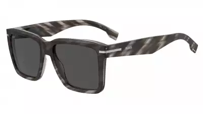 1745/S: Bold squared sunglasses in Acetate Renew. Available in brown/gray, gray, havana, black.