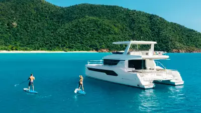 Catamaran and SUP boarding in the BVIs