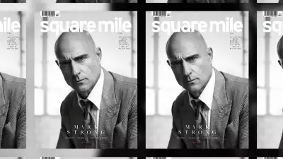 Square Mile - issue 210 - cover star Mark Strong photographed by Lee Malone
