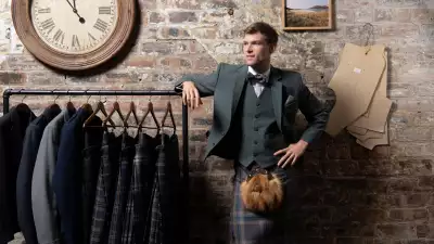 Model in a kilt