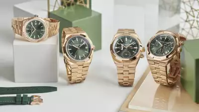 Vacheron Constantin Overseas collection with green dial