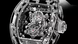 Richard Mille RM 56-02 Sapphire Tourbillion, £1,000,000   Watchmaker Richard Mille's latest creation involves a feat of intricate engineering so difficult that it's almost hard to believe it was done. Or how much it costs.