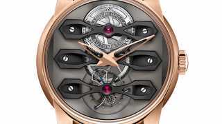 Girard-Perregaux Neo-Tourbillon with Three Bridges The Tourbillon with Three Bridges, a timepiece created nearly 150 years ago by Girard-Perregaux, has undergone what 'a quantum leap' in design and is rendered in pink gold.