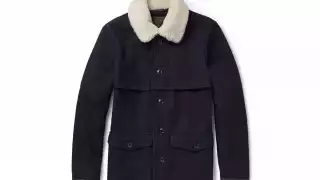 J.CREW FAUX SHEARLING-TRIMMED WOOL-FELT JACKET, £270, MR PORTER