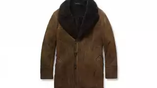 SHEARLING SHAWL-COLLAR COAT, £5,950, MRPORTER.COM