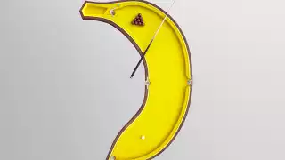 BANANA POOL TABLE, £6,000,  <a href="http://cleondaniel.com/?project=banana_pool" target="_blank">CLEONDANIEL.COM</a>