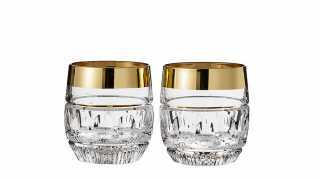 WATERFORD CRYSTAL GLASSES, £125, <a href="http://www.selfridges.com/en/waterford-set-of-two-mixology-olson-dof-glasses_538-10010-40002666/" target="_blank">SELFRIDGES.COM</a>