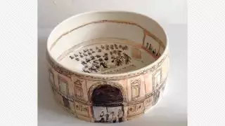 Cornwall Contemporary - Royal Albert Hall by Helen Beard, hand-painted porcelain