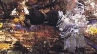 Giovanni Boldini, Woman on a sofa, c1880. Bottegantica