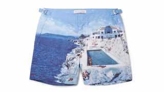 Orlebar Brown Bulldog mid-length printed swim shorts