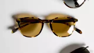 Oliver Peoples Sir Finley in tortoiseshell acetate