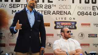 David Haye and Tyson Fury press conference
