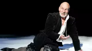 Sir Patrick Stewart playing William Shakespeare in Edward Bond's Bingo