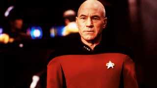 Sir Patrick Stewart in the Star Trek television series