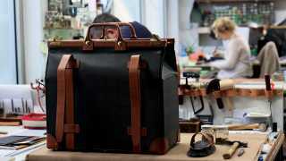 Dunhill bag in Simon Compton's article on best of British craft brands
