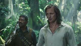 Alexander Skarsgard and Samuel L Jackson in a forest in Tarzan