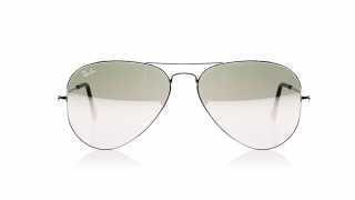 Ray-Ban: Aviator Silver Mirrored Sunglasses