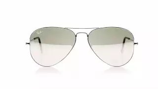 Ray-Ban: Aviator Silver Mirrored Sunglasses