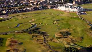 Carnoustie Golf Links 16th Hole – aerial view