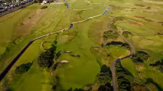 Carnoustie Golf Links 17th Hole – aerial view