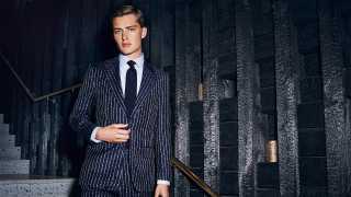 The pinstripe suit