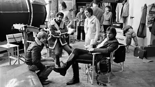 Mark Hamill, George Lucas, Carrie Fisher, and Harrison Ford