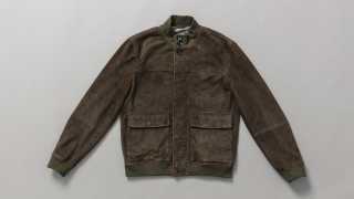 Hackett London Suede bomber jacket