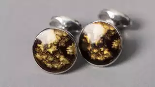 Deakin & Francis Copper Winter Haze cufflinks