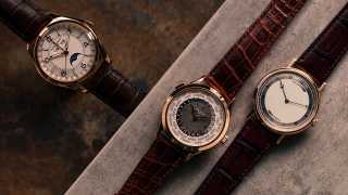 World's best rose gold watches: Vacheron Constantin FiftySix Complete Calendar; Patek Philippe 5230R World Time, and; Breguet Classique Extra-Thin 5157