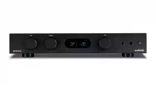 The Audiolab 6000A amplifier in black