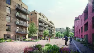 Eastman Village Development North West London Exterior CGI