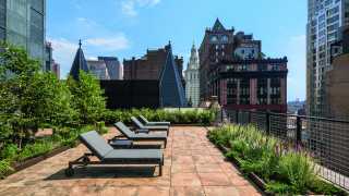 The rooftop at The Beekman Hotel and Residences