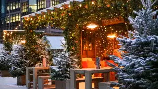 Fever Tree winter lodge Broadgate Circle