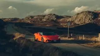 Lamborghini Huracan EVO Spyder on Scotland's North Coast 500 Photographed by Michael Shelford