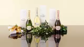 Perrier-Jouët Grand Brut, Perrier-Jouët Blason Rosé and Perrier-Jouët Blanc de Blancs