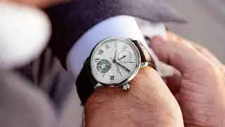 The Frederique Constant Slimline Monolithic Manufacture, featuring its new FC-810 movement and silicon oscillator