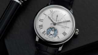 The Frederique Constant Slimline Monolithic Manufacture, featuring its new FC-810 movement and silicon oscillator