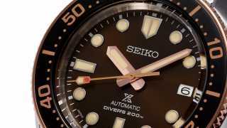 Seiko 1968 Diver's Reinterpretation with rose gold hands