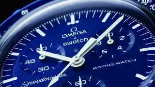 The Omega X Swatch MoonSwatch in various colourways